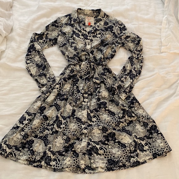 Anthropologie 34 of 52 Conversations Shirt Dress - Picture 6 of 7